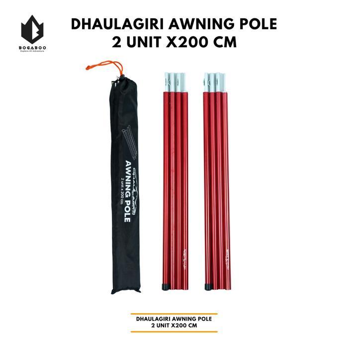 Eiger Hike Adventure - Bisa Awning Pole -Tiang Flysheet Double - Tarp Pole - Tiang Alumunium Alloy