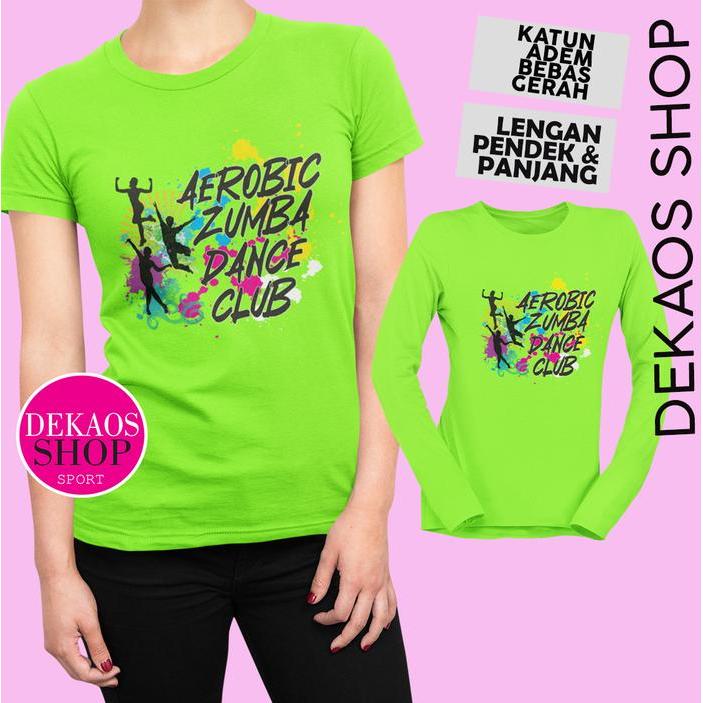 [Banting Harga] KAOS SENAM WANITA ZUMBA AEROBIC / KAOS OLAHRAGA WANITA / 2927 CLUB DC