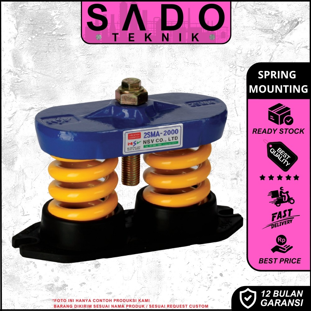 Spring Mounting 1000kg / Original NSV 2SMA 1000 Vibration Isolator Garansi