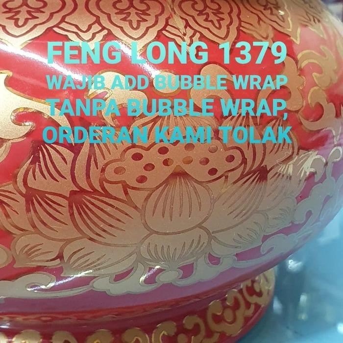 Hiolo Keramik Teratai Merah Cabe 7"