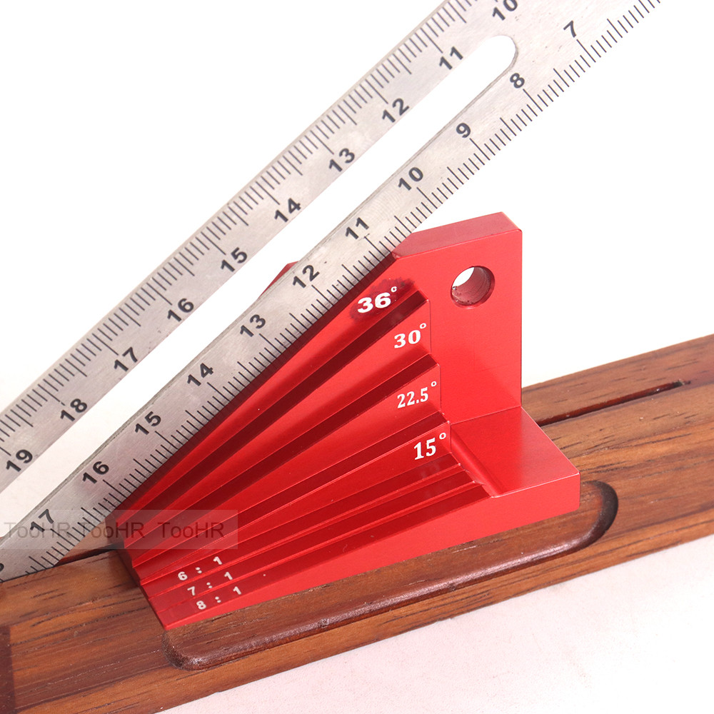T-Bevel Gauge Protractor Angle Block Measuring Gauge Aluminum Alloy Angle Finder Tool Woodworking