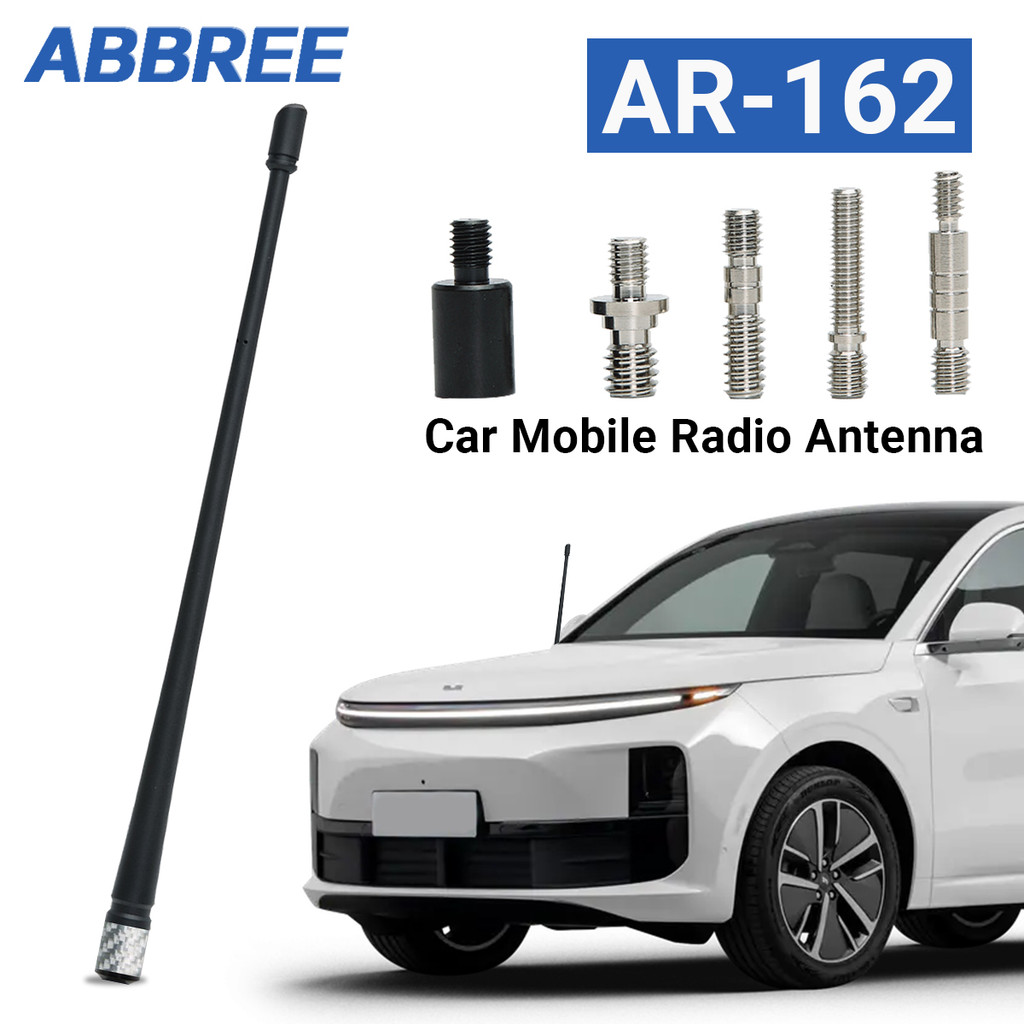 Abbree Ar-162 Car Antenna Fm Am Reception High Gain Flexible Rubber Radio Truck Vehicle Antenna