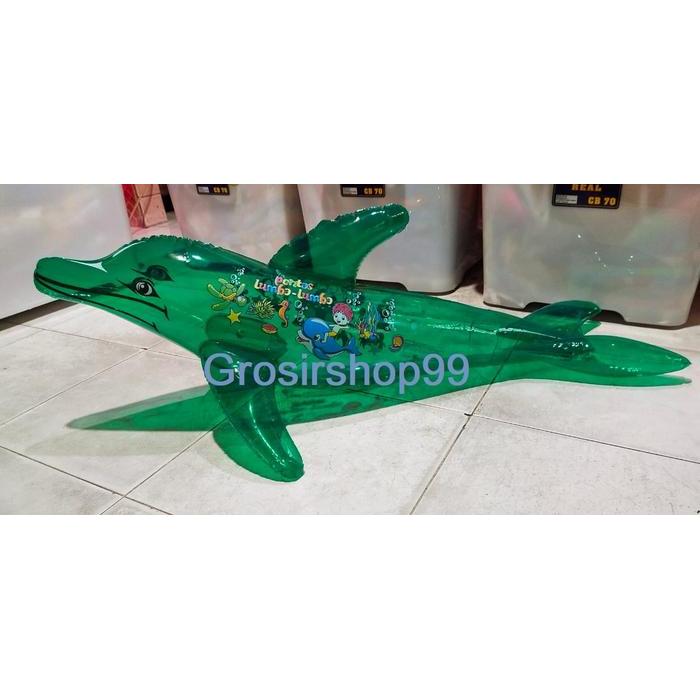 Boneka Mainan Balon Tiup Model Lumba - Lumba / Dolphin Bahan Pvc Sni