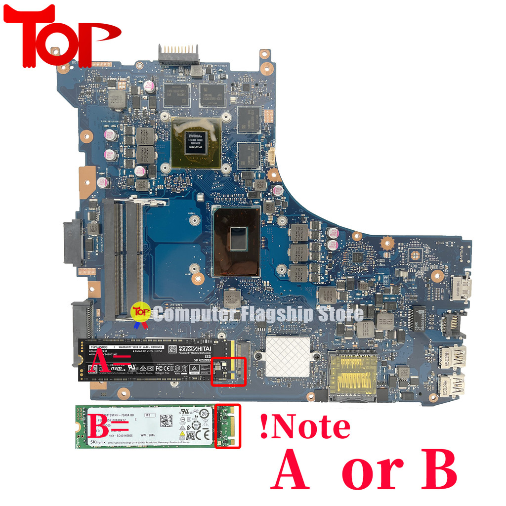 KEFU GL552V Laptop Motherboard For ASUS ROG GL552VW GL552VX GL552VXK I5-6300HQ I7-6700HQ I7-7700HQ G