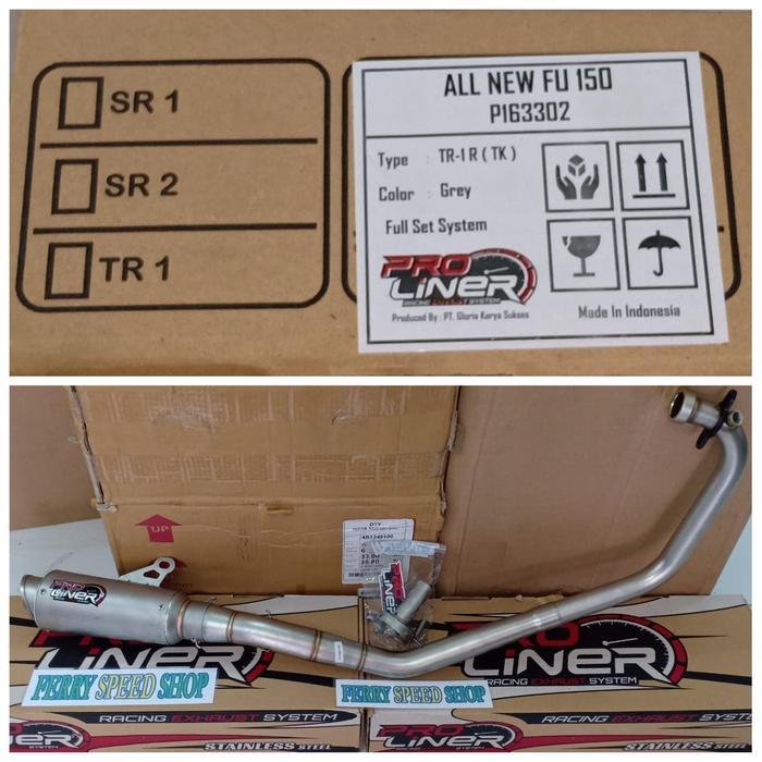 knalpot proliner all new fu knalpot proliner tr1r satria fu 150 new