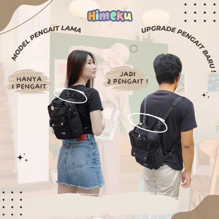 Sedia Himeku NAMI MINI 3 in 1 Backpack - Tas Kecil Multifungsi - Backpack Slingbag Handbag - Ransel