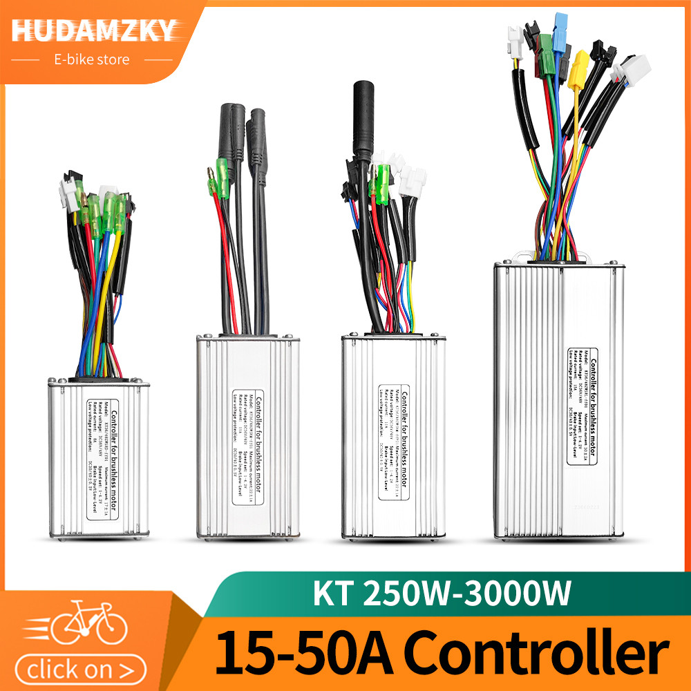 Ebike Kt Controller 36V/48V Lcd3 Lcd4 Lcd5 Display Sm Waterproof Plug Electric Bicycle Squarewave