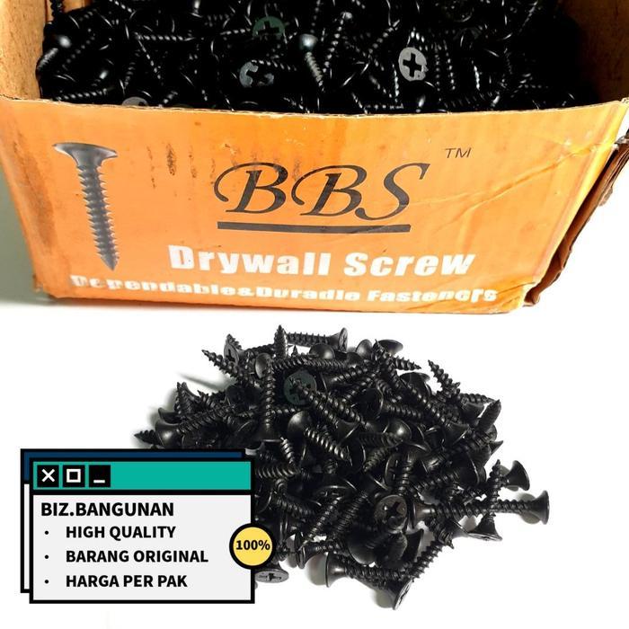 1 Kotak Sekrup Gypsum Baja Drywall Screw Kayu Baja Ringan