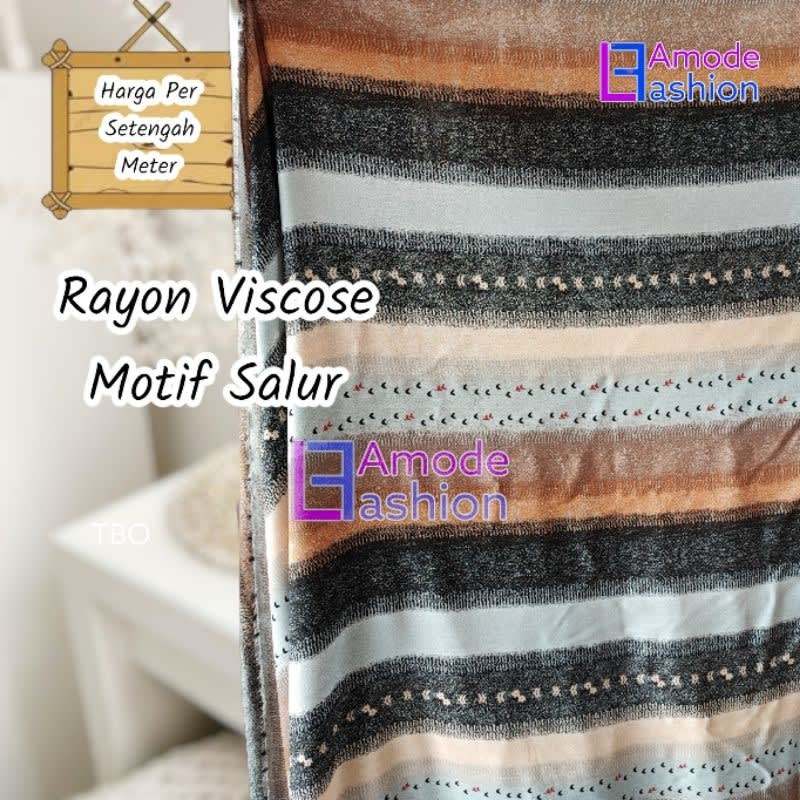 Kain Rayon Viscose Motif Salur