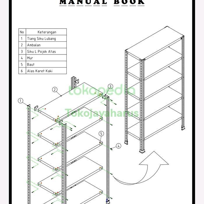 Rak Besi Siku Serbaguna / Rak Besi Tebal / Rak Besi Siku Lubang