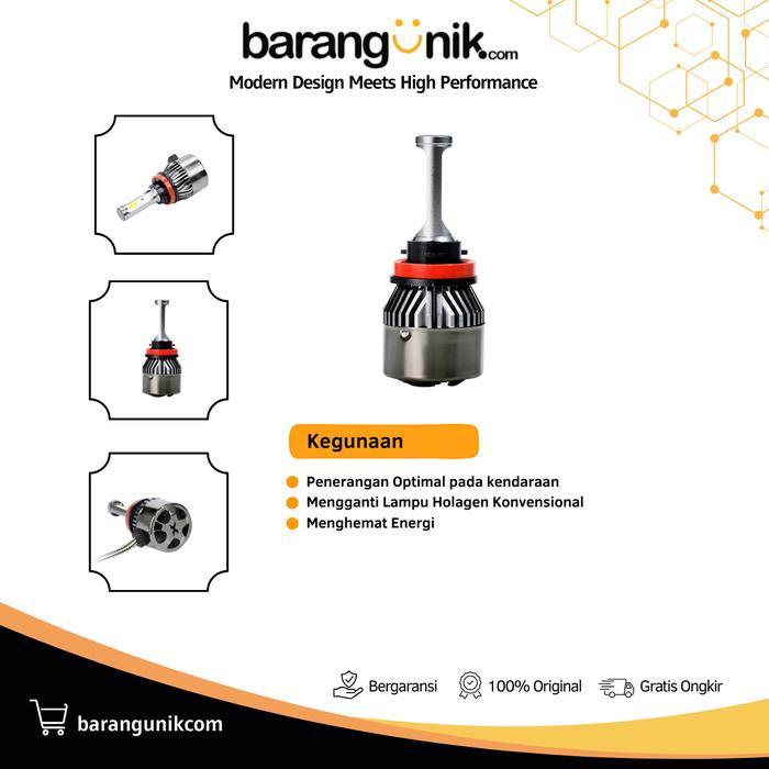 LAMPU UTAMA HEADLAMP FOGLAMP H4 H11 LED MOBIL AVANZA AYLA CALYA SIGRA INNOVA LUXIMOS X7 SUPER TERANG