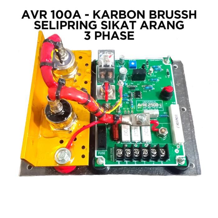AVR Genset 100A 3 PHASE KARBON BRUSSH / AVR Generator Universal 100A 3 PHASE AVR LOKAL SELIPRING