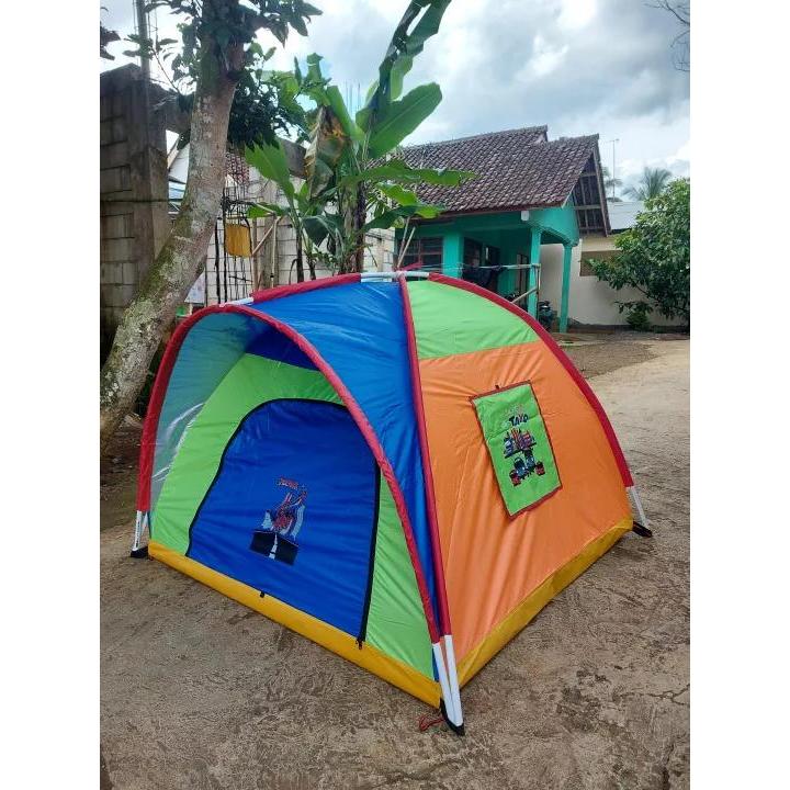 Tenda Anak Laki-Laki Ukuran 140X140 Cm Karakter Spiderman