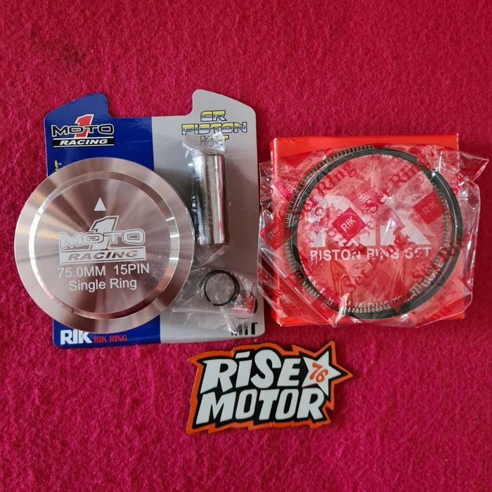 PISTON MOTO 1 SINGLE RING 75 PEN 15