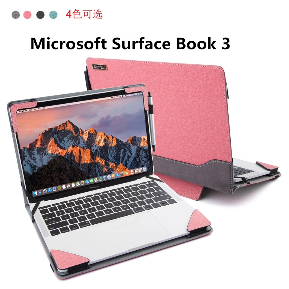 Laptop Case Cover for Microsoft Surface Book 3 13.3 inch Notebook Sleeve Stand Protective Case Skin 