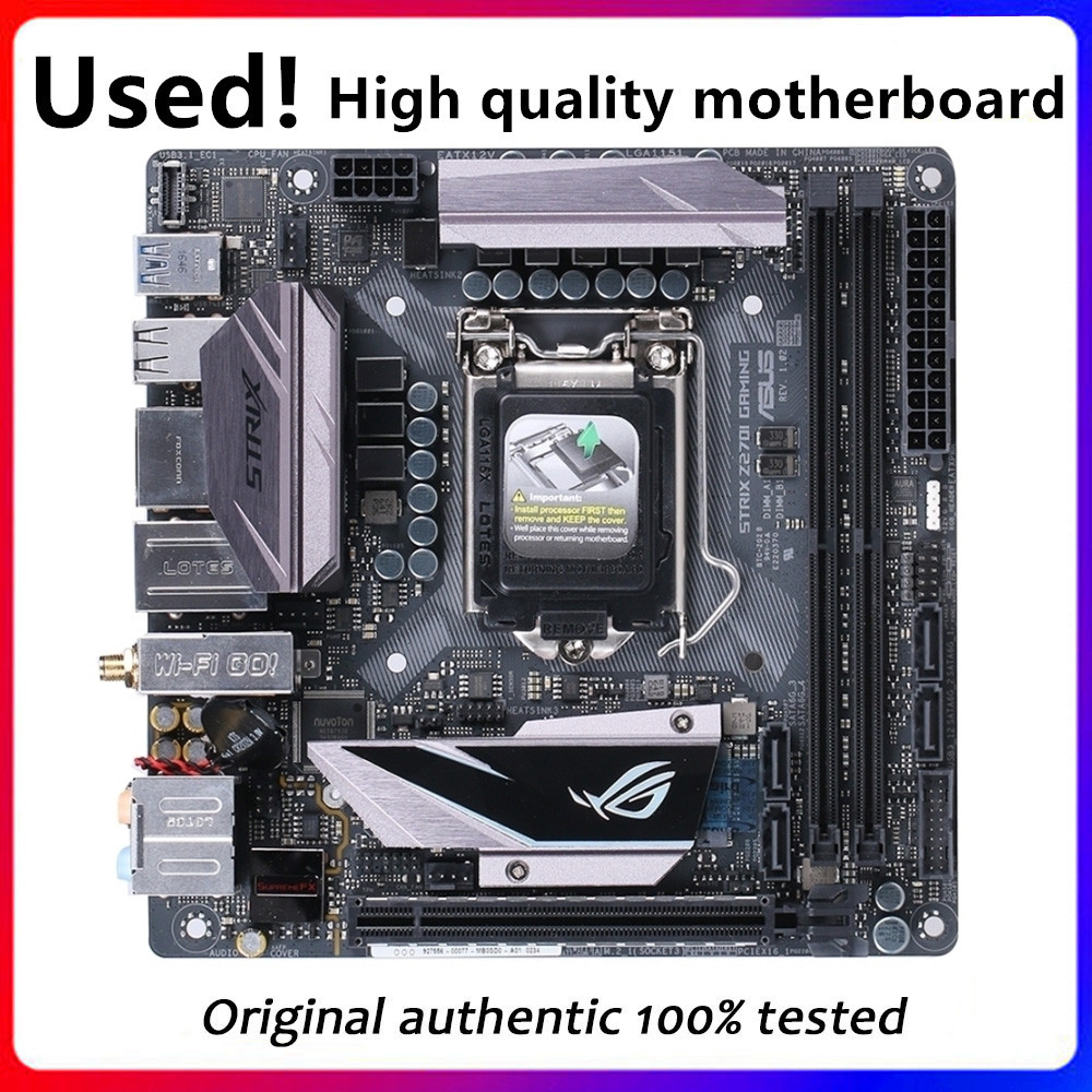 Z270-i Mini ITX For ROG STRIX Z270I Gaming Original Used Desktop Z270 DDR4 Motherboard LGA 1151 i7/i