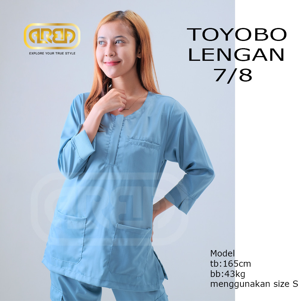 Baju OK OKA RESLETING DEPAN Lengan 7/8 Celana Cargo Toyobo