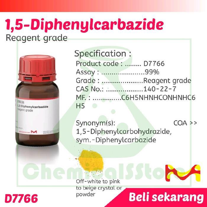 SALE 1,5 Diphenylcarbazide Dpc Sigmaaldrich repack 1g Termurah