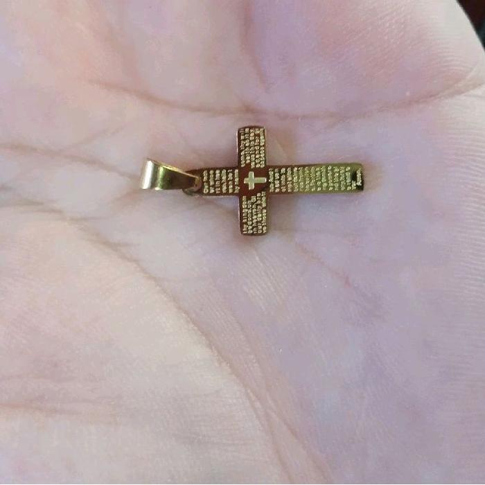 Bandulan Kalung Salib Polos / Bandulan Kalung Bahan Salib Titanium Terlaris