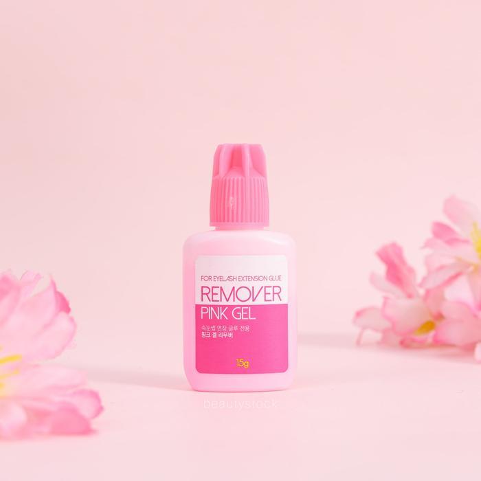 anan- Eyelash Extension Glue Remover Pink & Clear Gel 15Ml