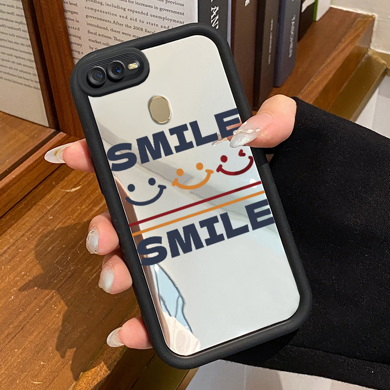 Casing Hp OPPO A7 OPPO A5s OPPO A12 OPPO A12S A11k Case HP Casing pola tas emosi berwarna Kartun Kas