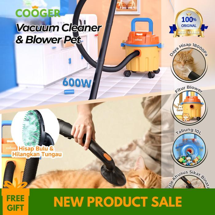COOGER Vacuum Cleaner Dan Blower Multifungsi Penyedot Debu 10L Penghisap Debu Kasur Lantai Meja Sofa