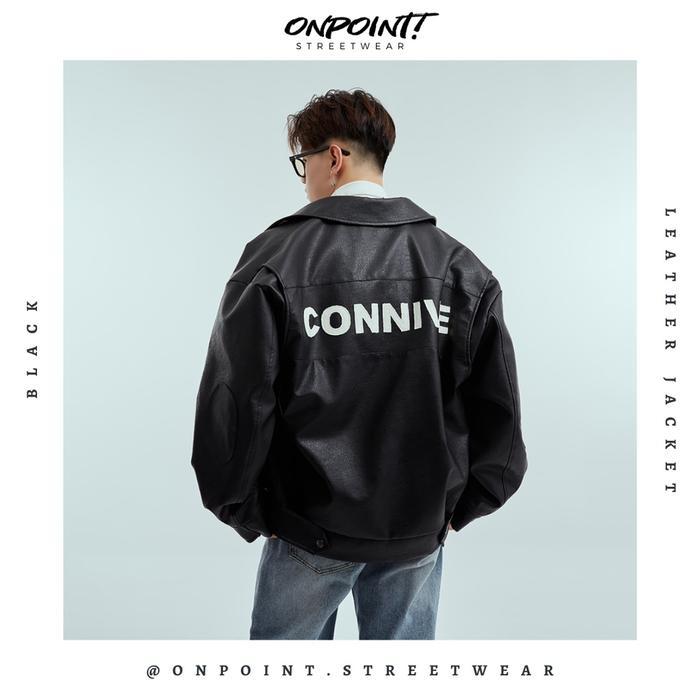 Leather Jacket - jaket kulit pria original jaket pria dewasa original jumbo gaya korea streetwear