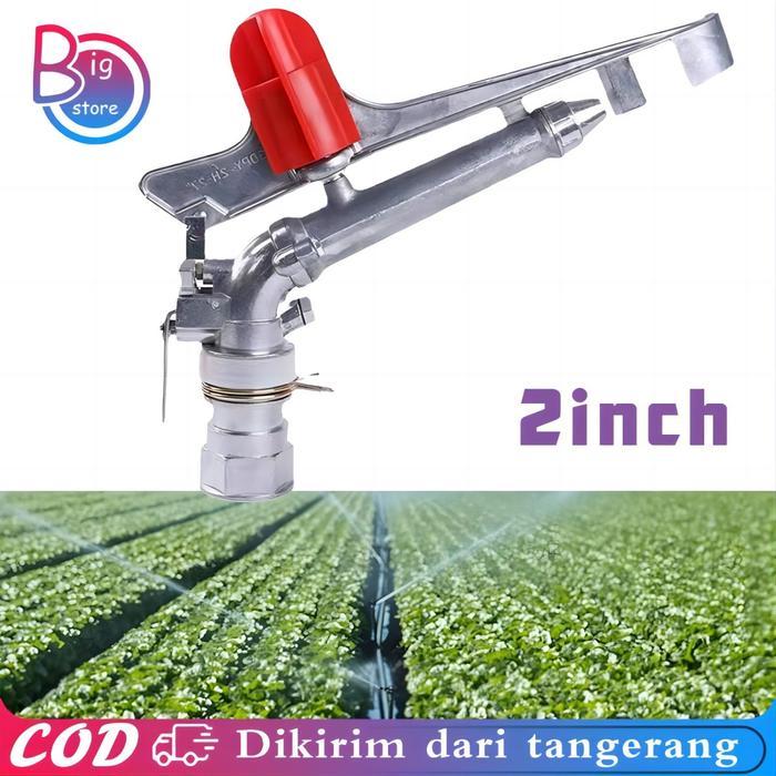 DN50 40PY2 Sprinkler Big Gun 2 Inch Radius 30 Meter Alat Siram Kebun Sprinkler Pertanian