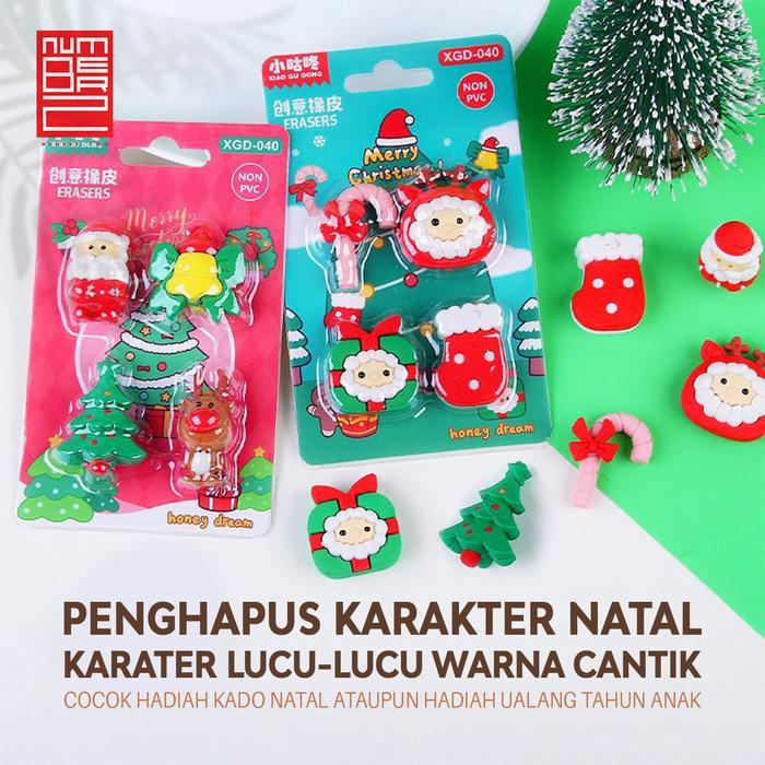 Penghapus pensil mini natal anak anak unik karakter lucu cute