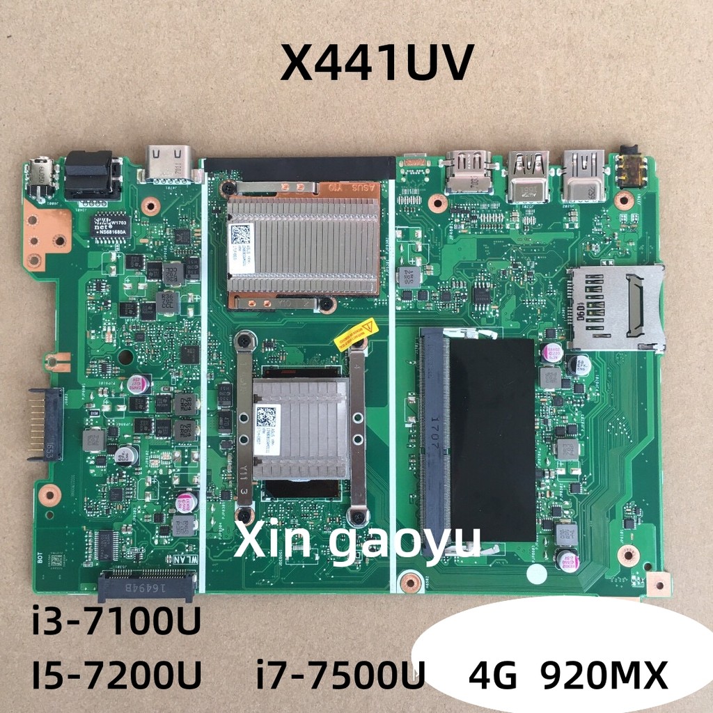 Original Mainboard For ASUS X441UV X441U  Laptop Motherboard i3-7100U I5-7200U i7-7500U 4G 920MX