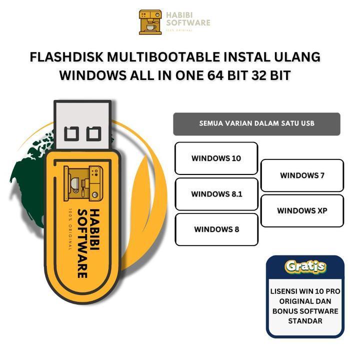 Windows 10 8 8.1 7 XP Flashdisk Installer Bootable GPT MBR