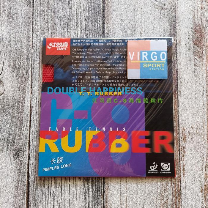 DHS C8 OX BINTIK PANJANG KARET BAT BET PINGPONG 100%ORIGINAL