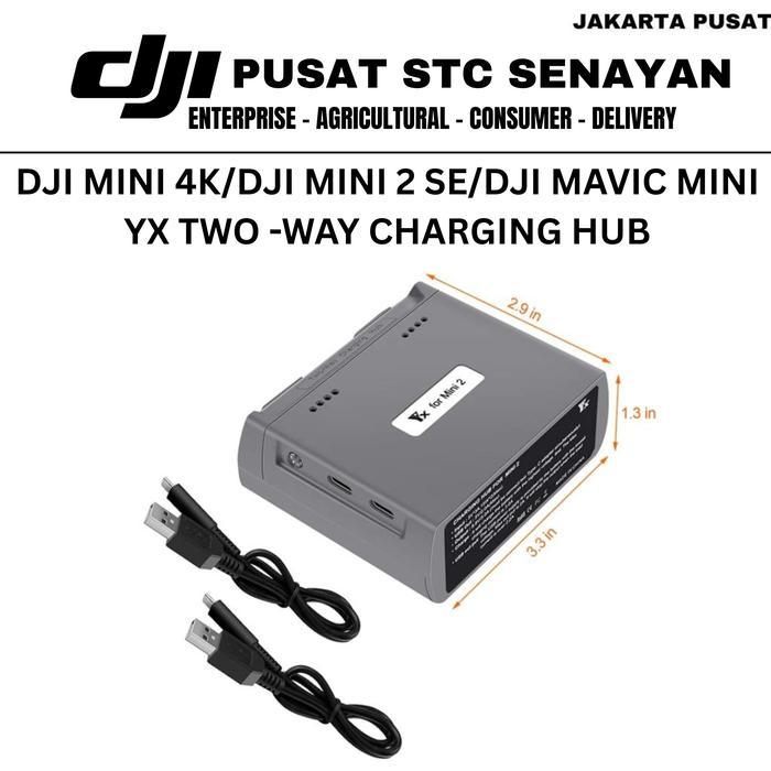 CHARGING HUB CHARGER BATERAI DJI MINI 4K MINI 2 SE ORIGINAL LKTOP TWO WAY CHARGING HUB DRONE