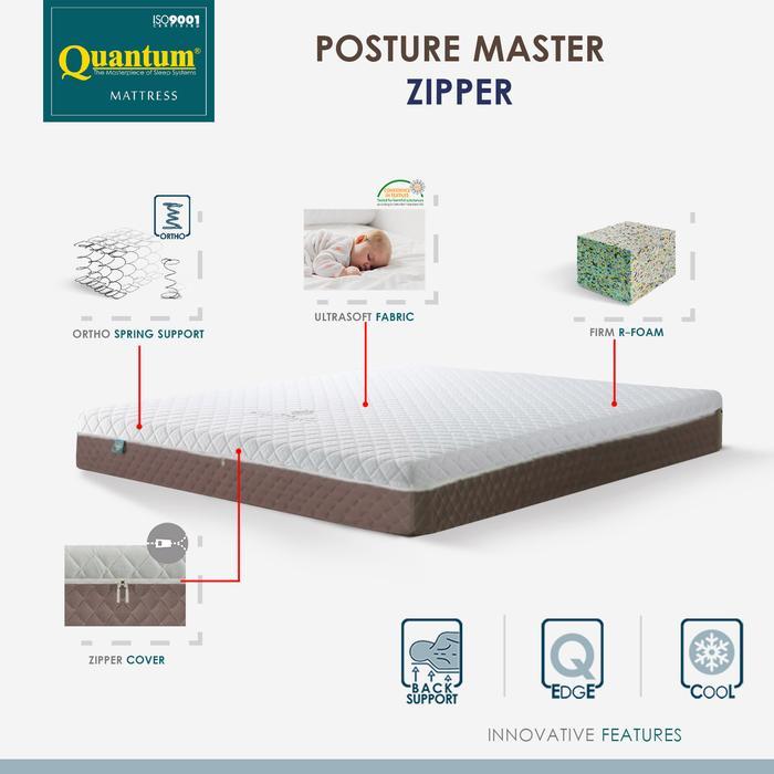 QUANTUM KASUR ORTHOPEDIC POSTURE MASTER ZIPPER 180X200 - HANYA KASUR