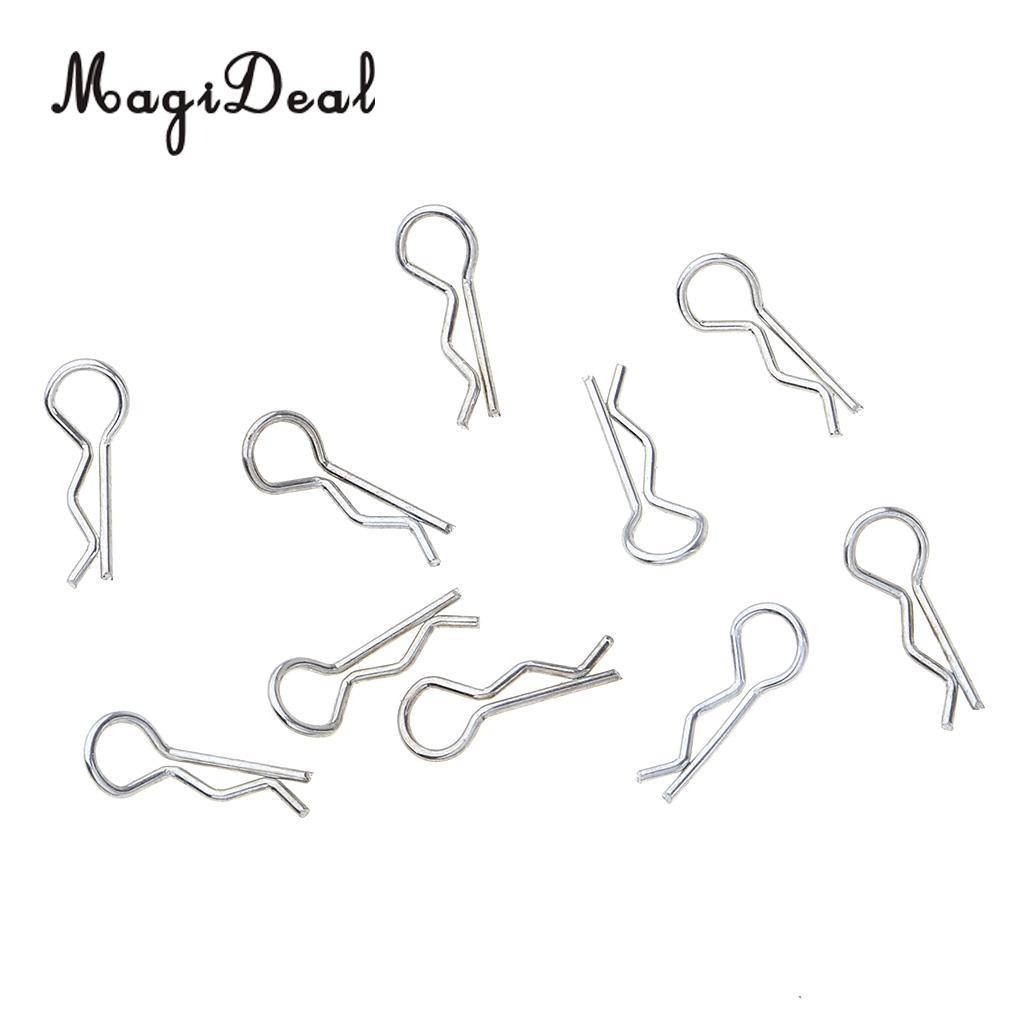 10Pcs Body Clips Springy R-Pins For Wltoys K969 K979 K989 K999 P929 P939 1/28 Rc Racing Car