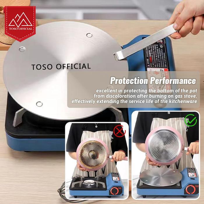 TOSO Tatakan Kompor Induksi Induction Adapter Plate Plat Konverter Kompor Penghantar Panas Plat