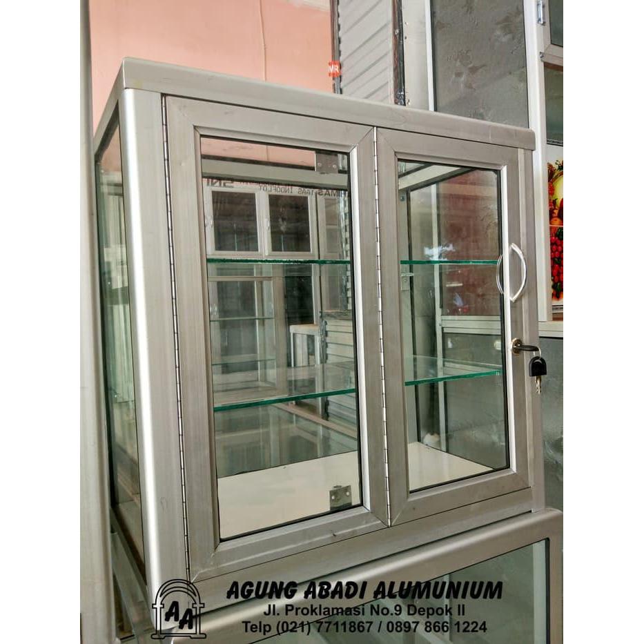 Etalase Kaca Kotak Roko Custom