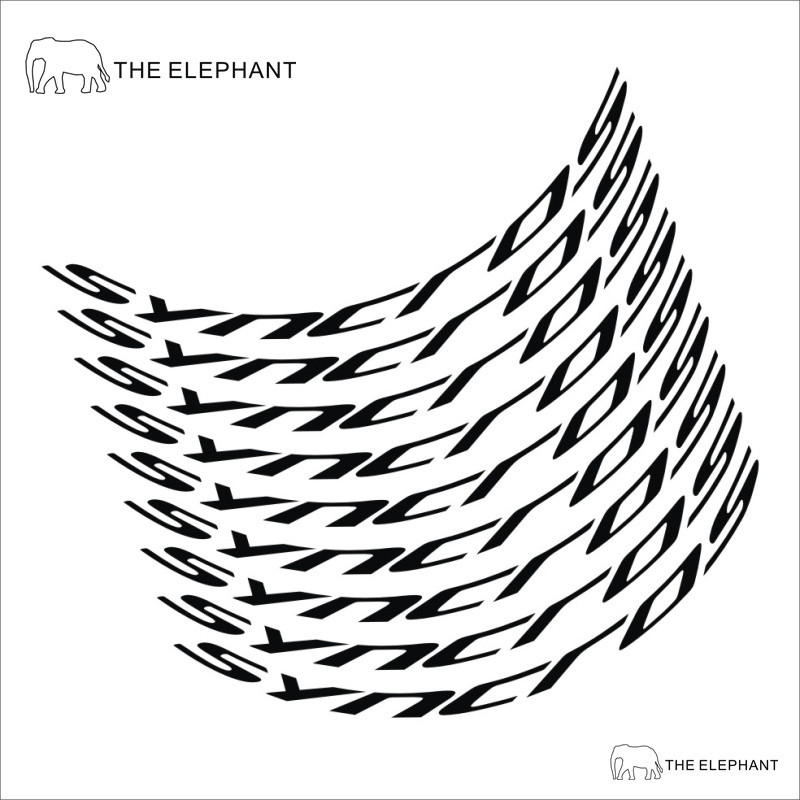 Bicycle Mountain bike SYNCROS wheel set sticker mtb bicycle decals Bike 26-27.5-29 " Wheel