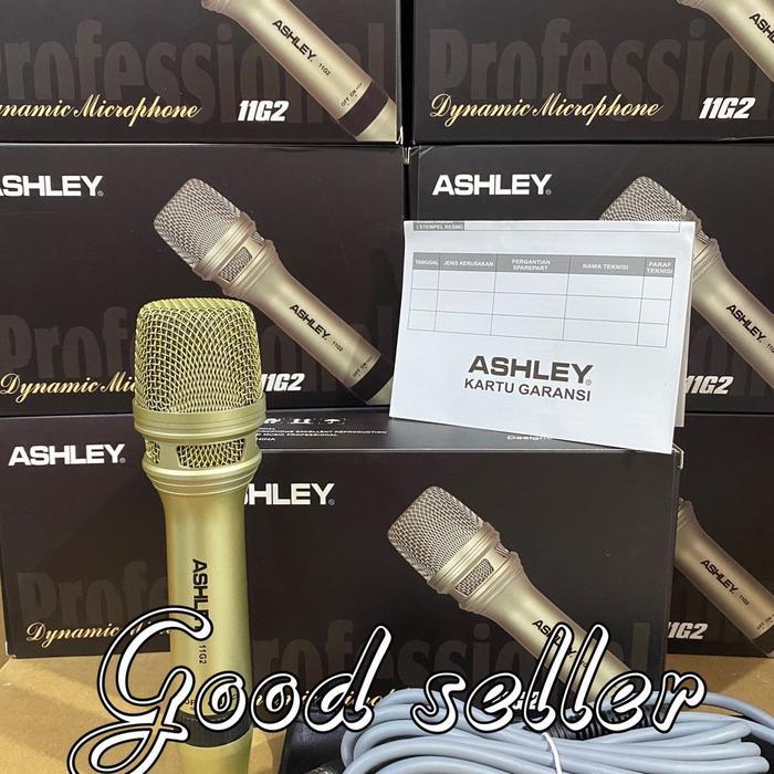 Tntgmusic- Mic Kabel Ashley 11G2 Original Kualitas Terbaik Metal Microphone