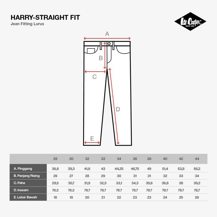 hez3- Lee Cooper Straight Fit Jeans Harry Worn Dark Blue Wallace