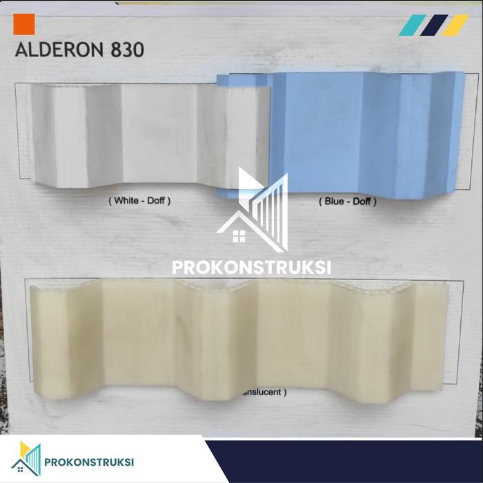 Terlaris Alderon R830 (Natural/Transparan) Atap UPVC 10mm Garansi Resmi 10 Thn Gratis Ongkir
