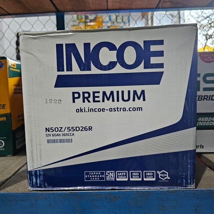 Aki Incoe Premium N50Z 60 Ah