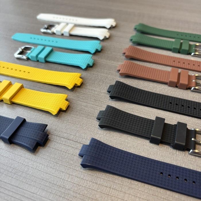 RUBBER STRAP FOR CITIZEN TSUYOSA STRAP JAM TANGAN FKM RUBBER CITIZEN TSUYOSA WAFFLE