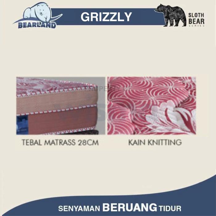 Kasur Springbed Murah Plushtop Pillowtop Bearland Grizzly