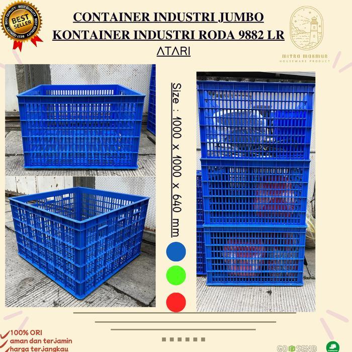 New Atari - Container Box Industri 9882 Lr Roda / Kontainer Industri Roda Terlaris