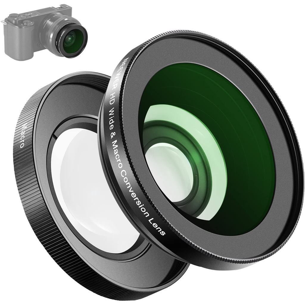 NEEWER 40.5mm HD Wide Angle Lens Compatible with Sony ZV-1F ZV-E10