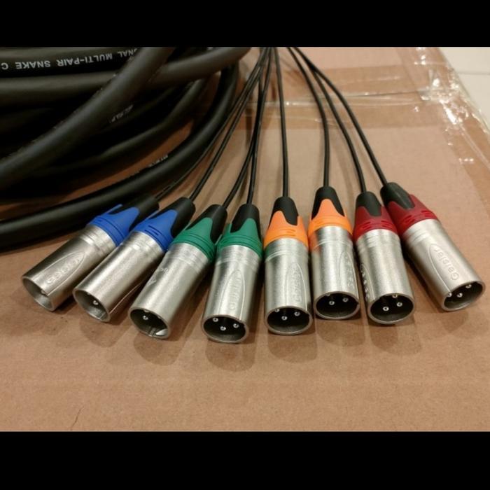 Kabel Snake 8 channel Apollo - snake kabel 8ch stx jack xlr komplit