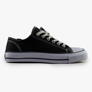 Sepatu Sneakers Johnson Basic Lowcut (LC) Hitam Putih