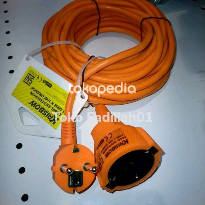 Krisbow Kabel Ekstension 10 M / Kabel Panjang 10 Meter Colokan Listrik Murah