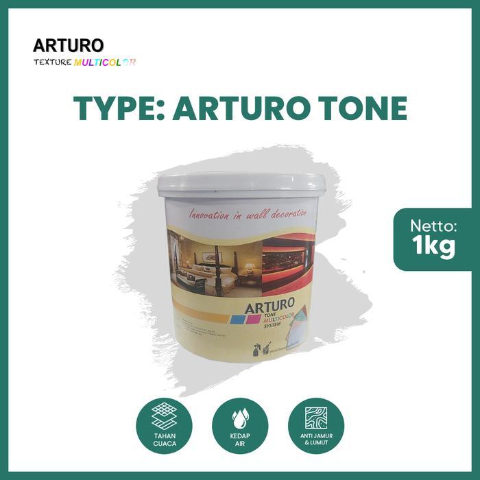 TERBARU ARTURO CAT TEXTURE TYPE ARTURO TONE 1KG CAT DINDING PREMIUM DENGAN EFEK TEKSTUR READY
